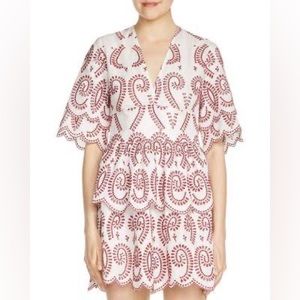 Maje Remember Tiered Scallop Dress